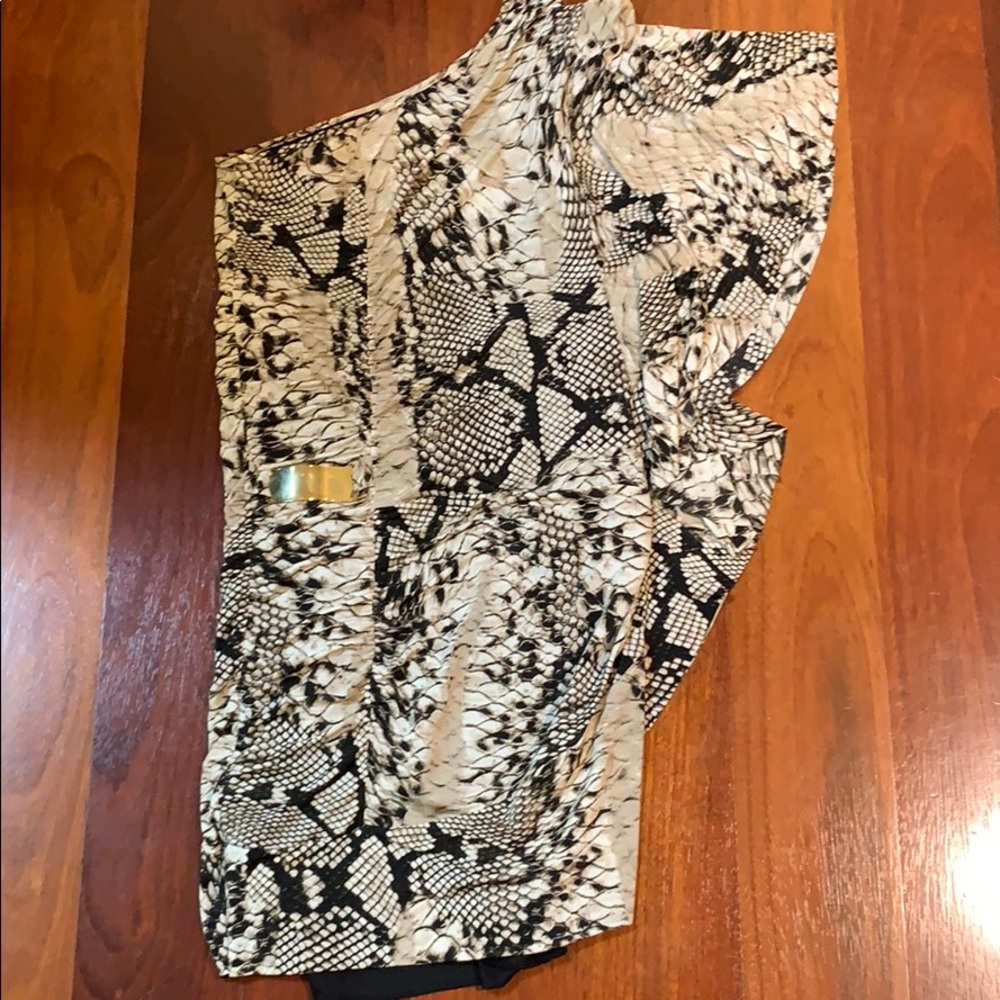 Snake print cocktail dress